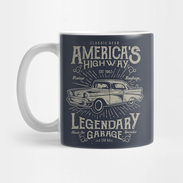 America's Highway Classic Car Design by Jarecrow 